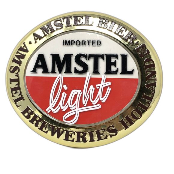 Imported Amstel Light Beer Sign Amstel Bier Breweries Holland Van Munching & Co. - Picture 1 of 9